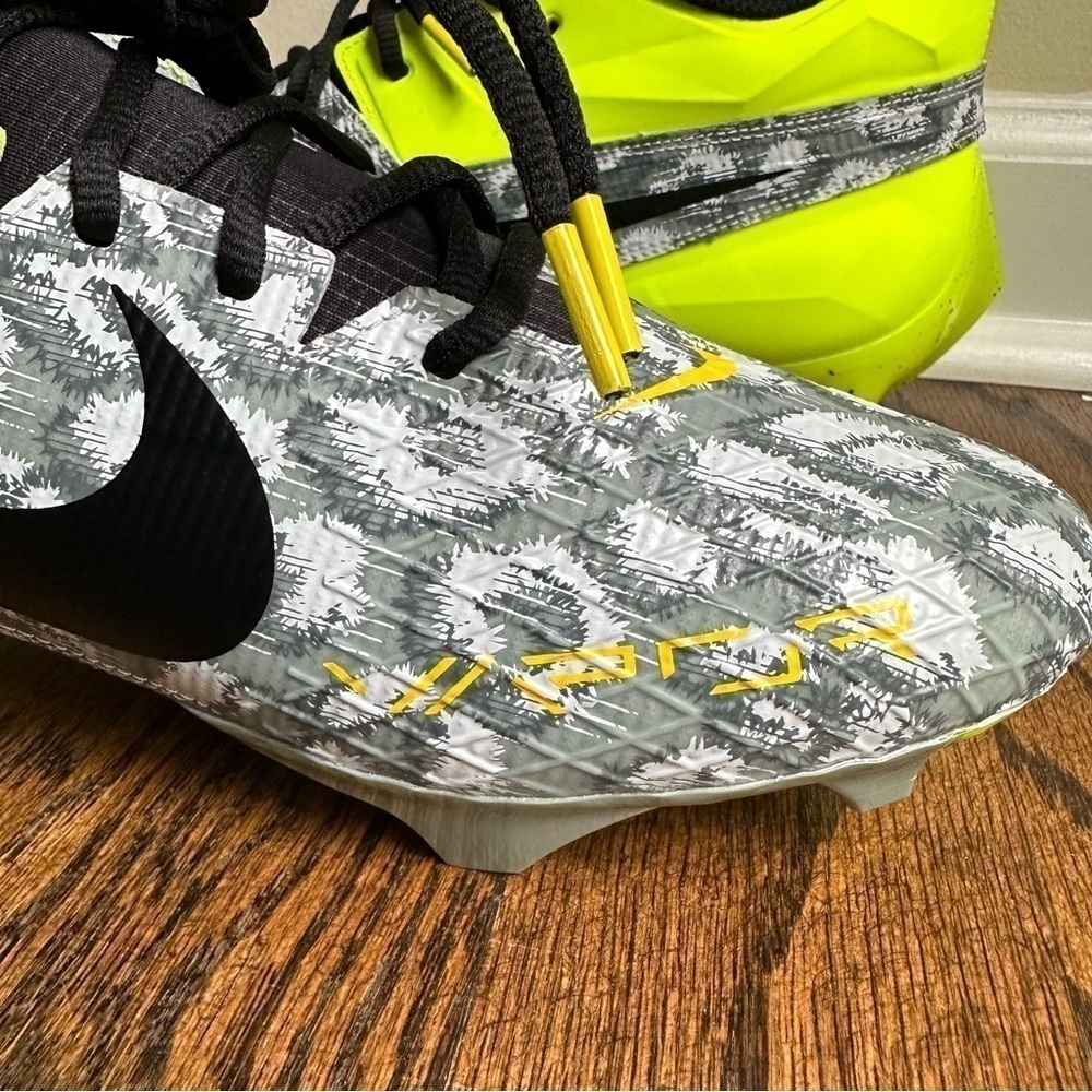 Nike Men's Vapor Edge Elite 360 2 Football Cleats FB3347-703 Green/Gray - Picture 3 of 7